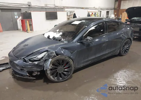 2021 Tesla Model 3 Performance Dual Motor All-Wheel Drive from USA, damaged, VIN 5YJ3E1EC2MF087706
